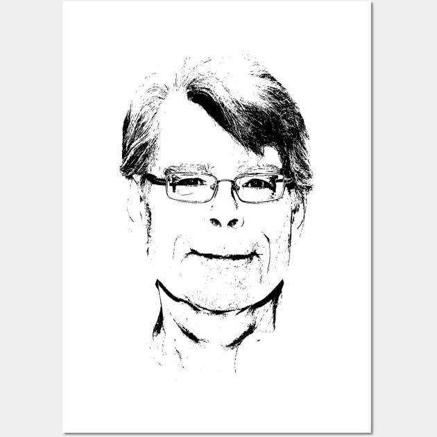 Stephen King Pop Art Portrait Wall Art by phatvo